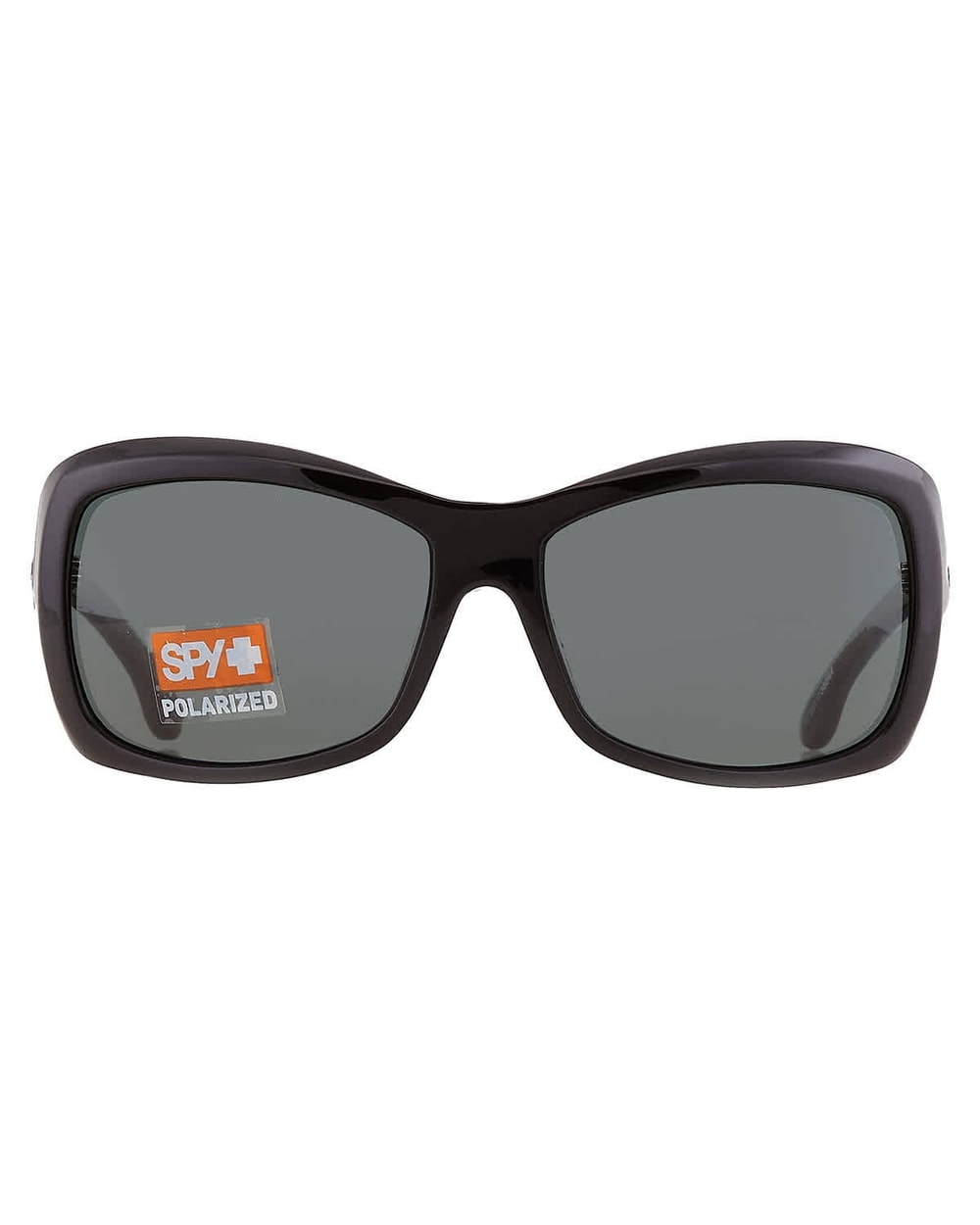 Spy Farrah Happy Lens Polarized Sunglasses, Black/Happy Gray Green Polarized, front view