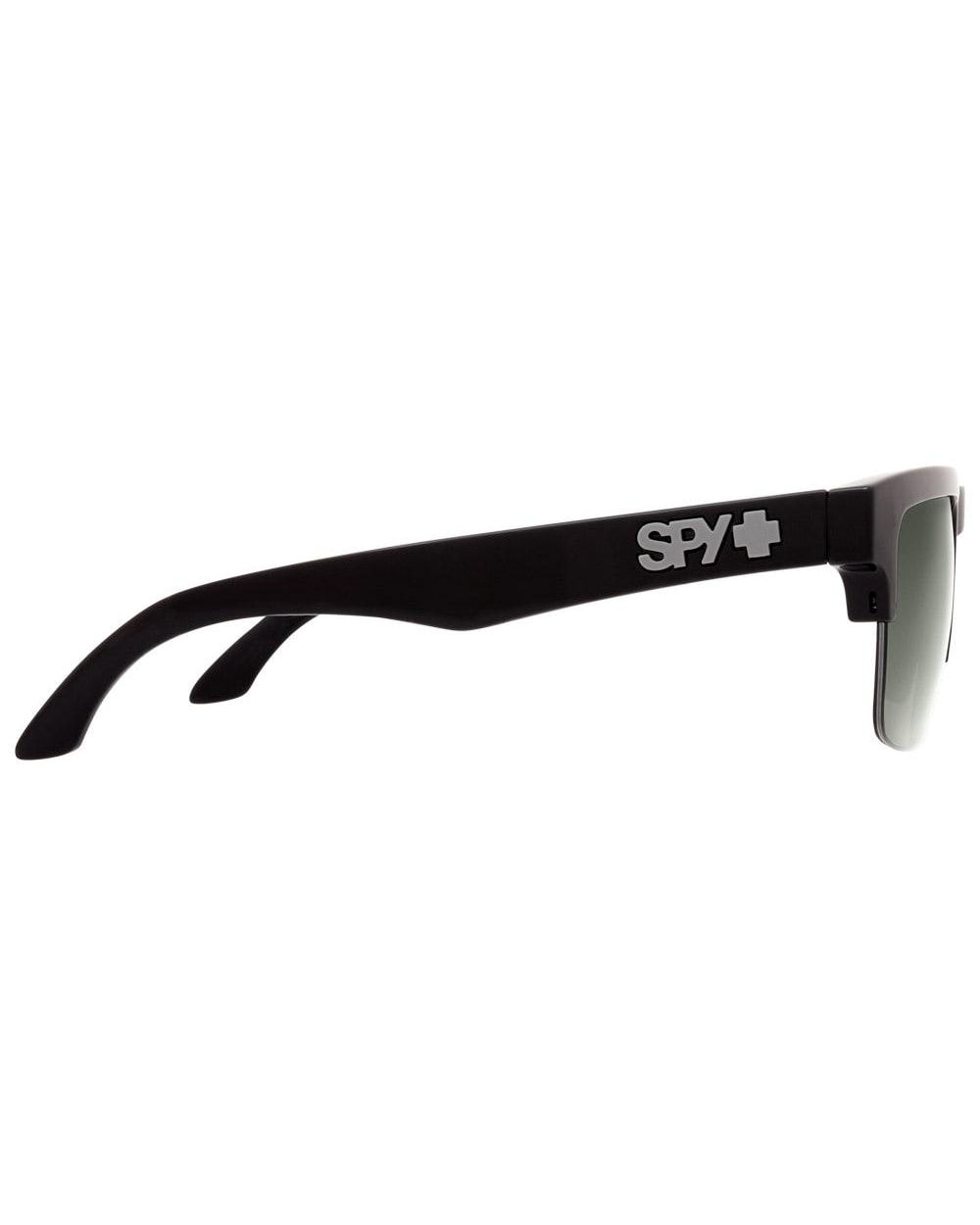 Spy Helm 50/50 Sunglasses, Black Happy/Grey Green, 3/4 view showing SPY Helm 50/50 branding