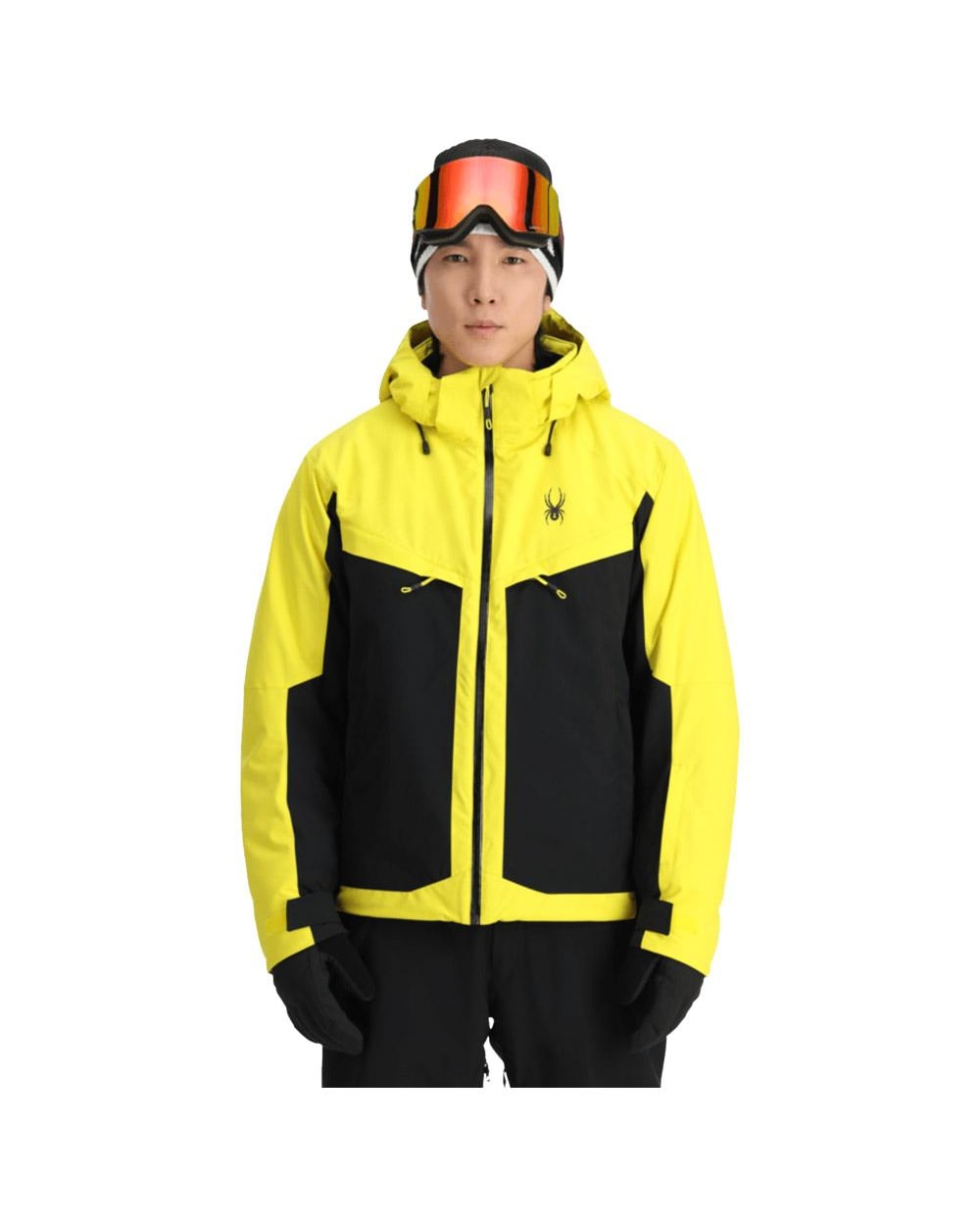 Spyder Men's Copper Jacket - Acid Yellow - front