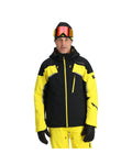 Spyder Men's Leader Jacket - Acid Yellow - front