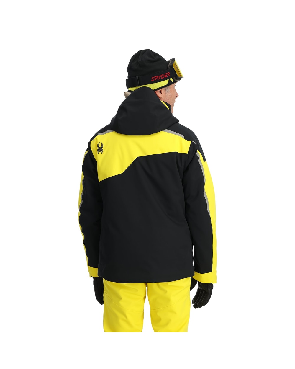 Spyder Men's Leader Jacket - Acid Yellow - back