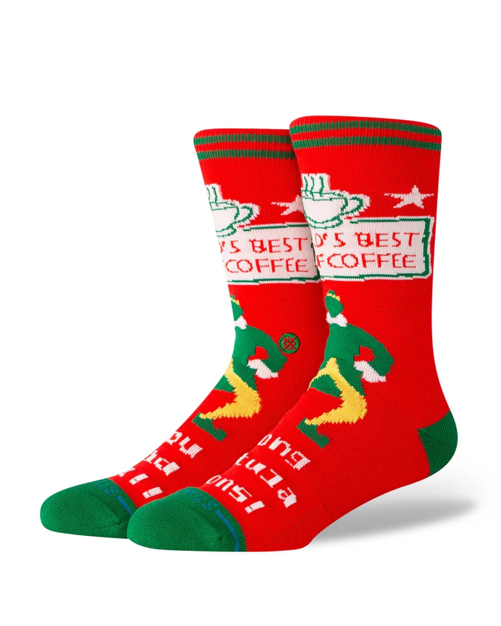 Stance Elf x Worlds Best Crew Socks