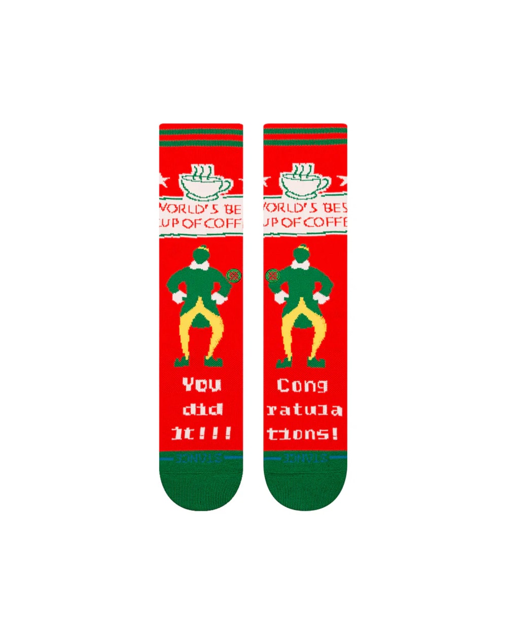 Stance Elf x Worlds Best Crew Socks