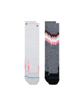 Stance Kids 2X Mid Poly Snow OTC Socks - 2 Pack - Grey
