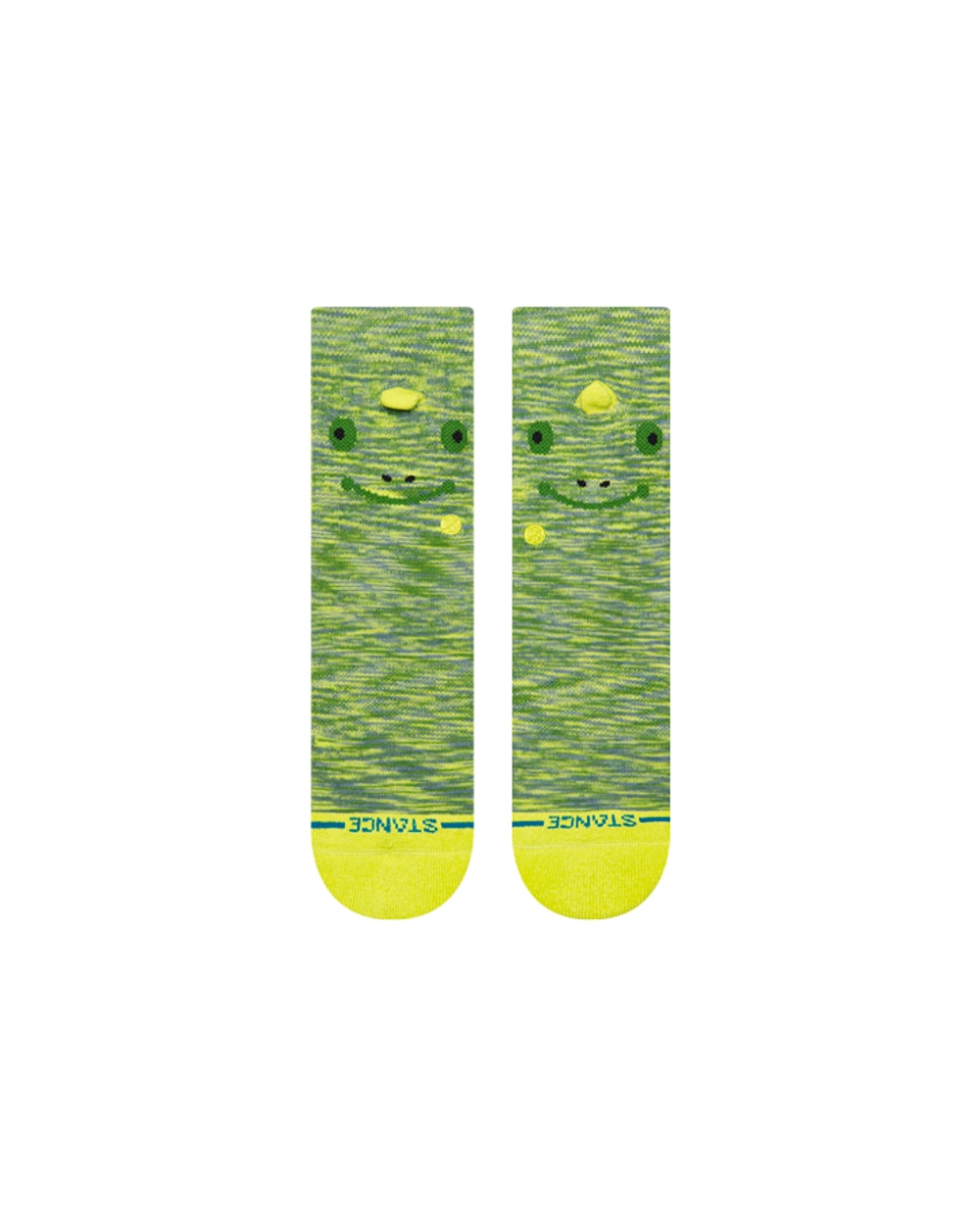 Stance Kids' Spikey Crew Socks - Green - flat detail