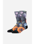Stance Lucias Floral Crew Socks Black - front