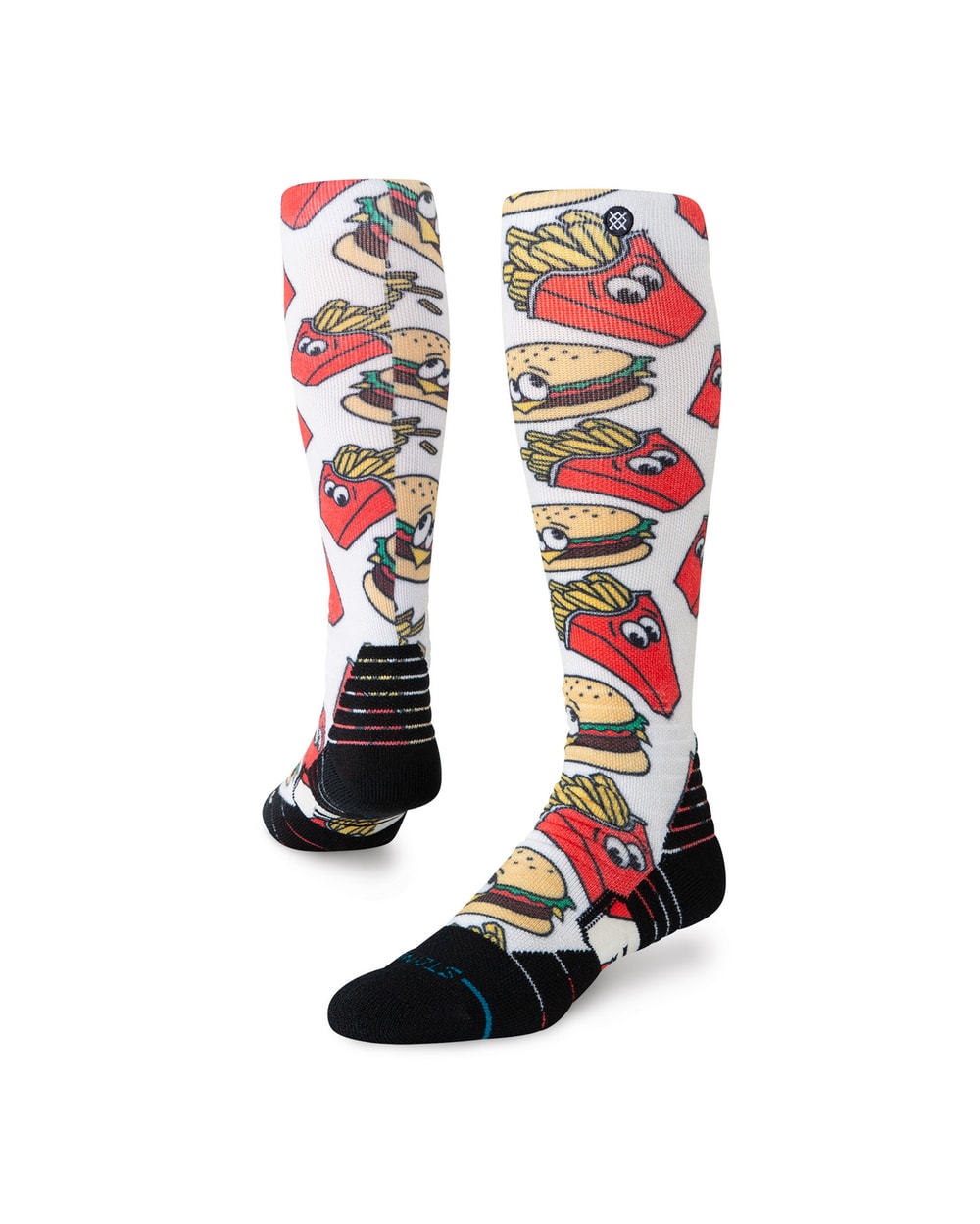Stance Men's Combo Meal Mid Poly Snow OTC Socks - Red