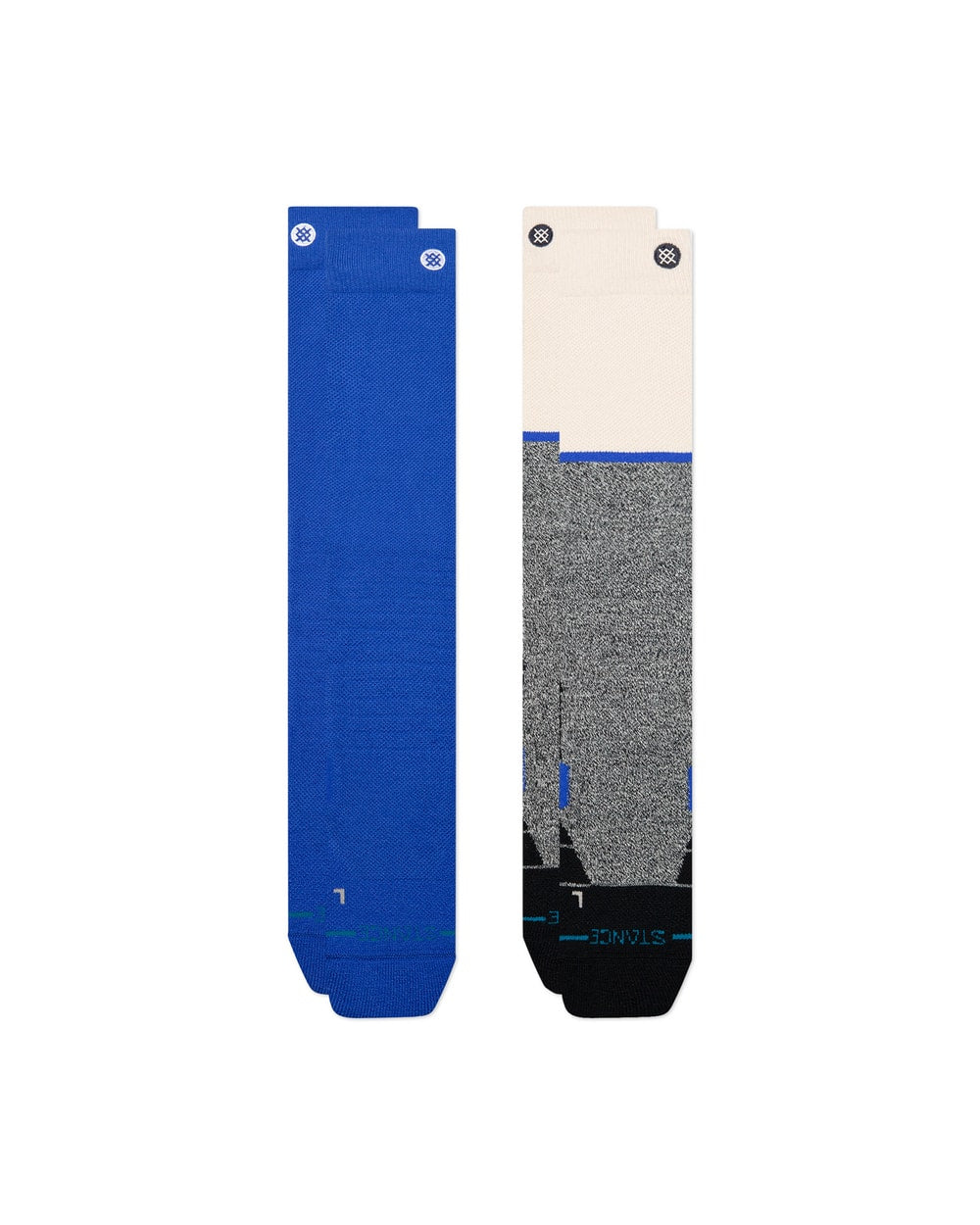 Stance Men's Dook Mid Poly Snow OTC Socks - 2 Pack - Blue