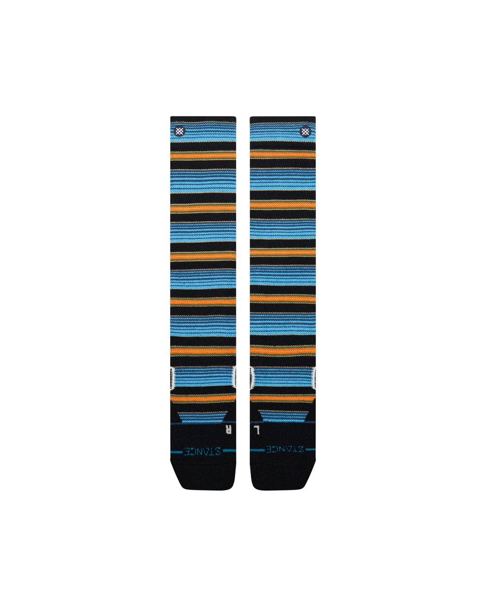 Stance Men's Serape Mid Poly Snow OTC Socks - Windward Blue detail