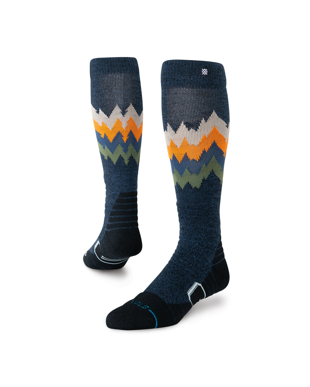 Stance Men's Thompson Mid Wool Snow OTC Socks - Navy Heather