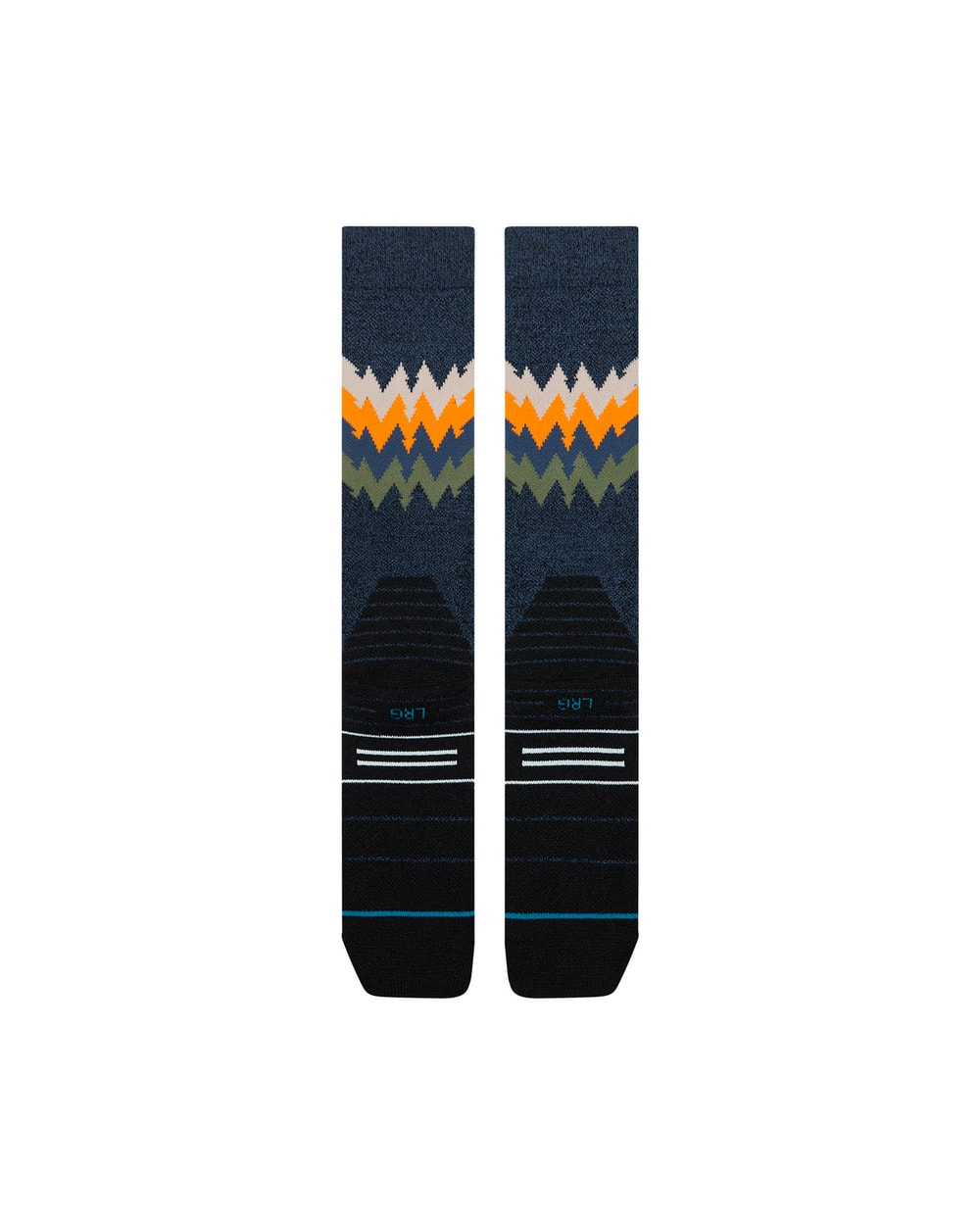 Stance Men's Thompson Mid Wool Snow OTC Socks - Navy Heather detail 2