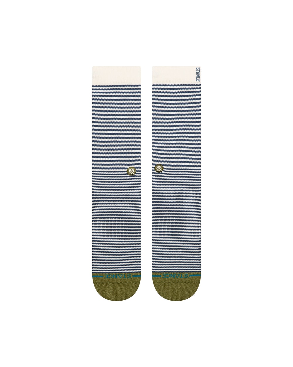 Stance Mini Bar Crew Socks - Olive detail