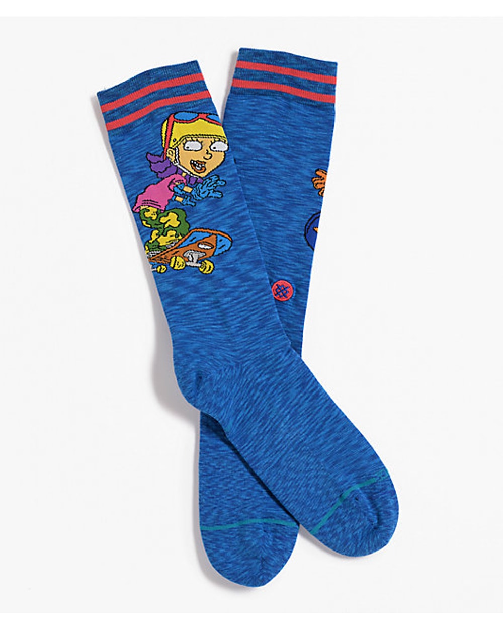 Stance Reggie and Otto Crew Socks Royal - front