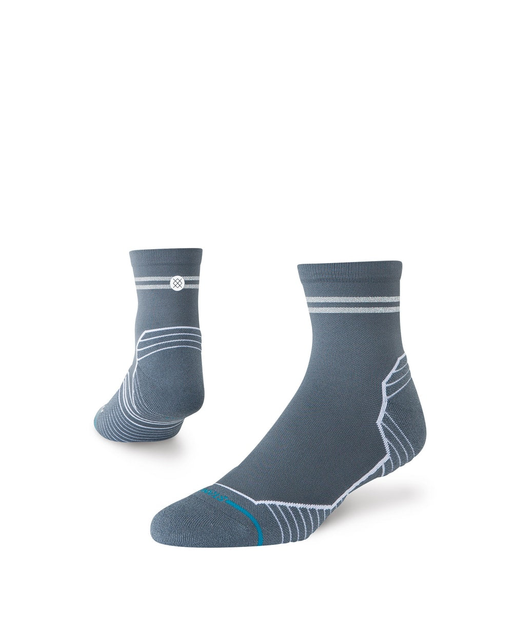 Stance Run Reflector Light Quarter Socks