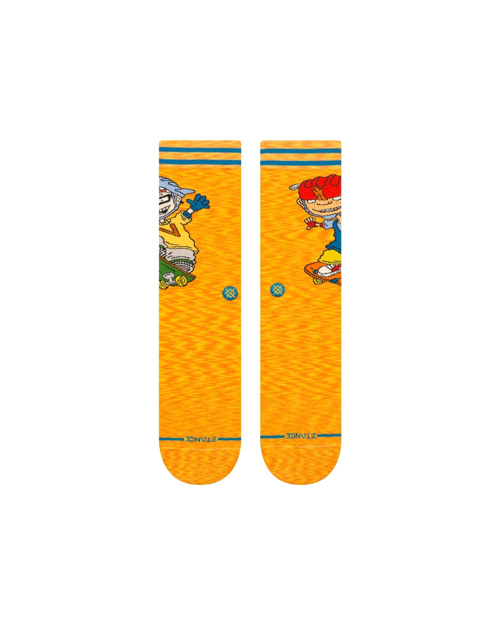 Stance Sam and Twister Crew Socks Orange - alternate