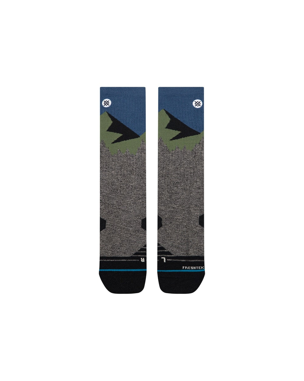 Stance South Face Hike Crew Socks - Black Heather detail