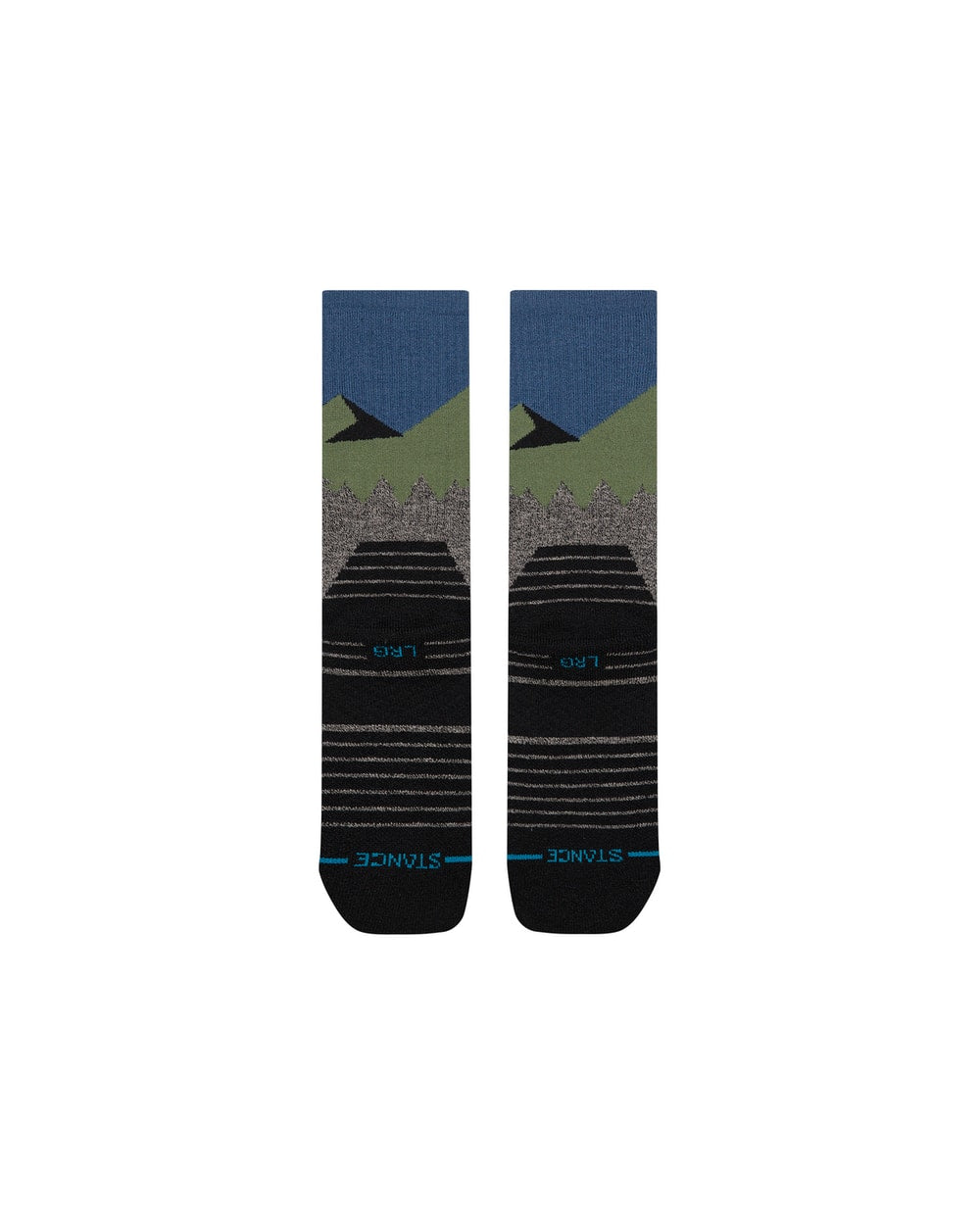 Stance South Face Hike Crew Socks - Black Heather detail 2