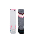 Stance Women's 2X Mid Poly Snow OTC Socks - 2 Pack - Grey