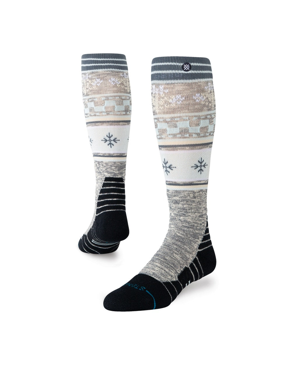 Stance Women's Flake Mid Poly Snow OTC Socks - Ice Blue