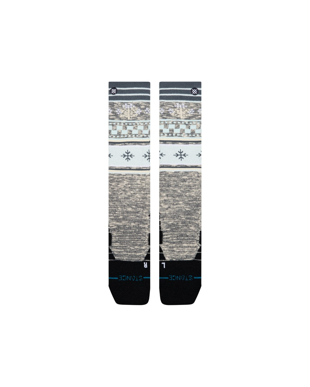 Stance Women's Flake Mid Poly Snow OTC Socks - Ice Blue detail