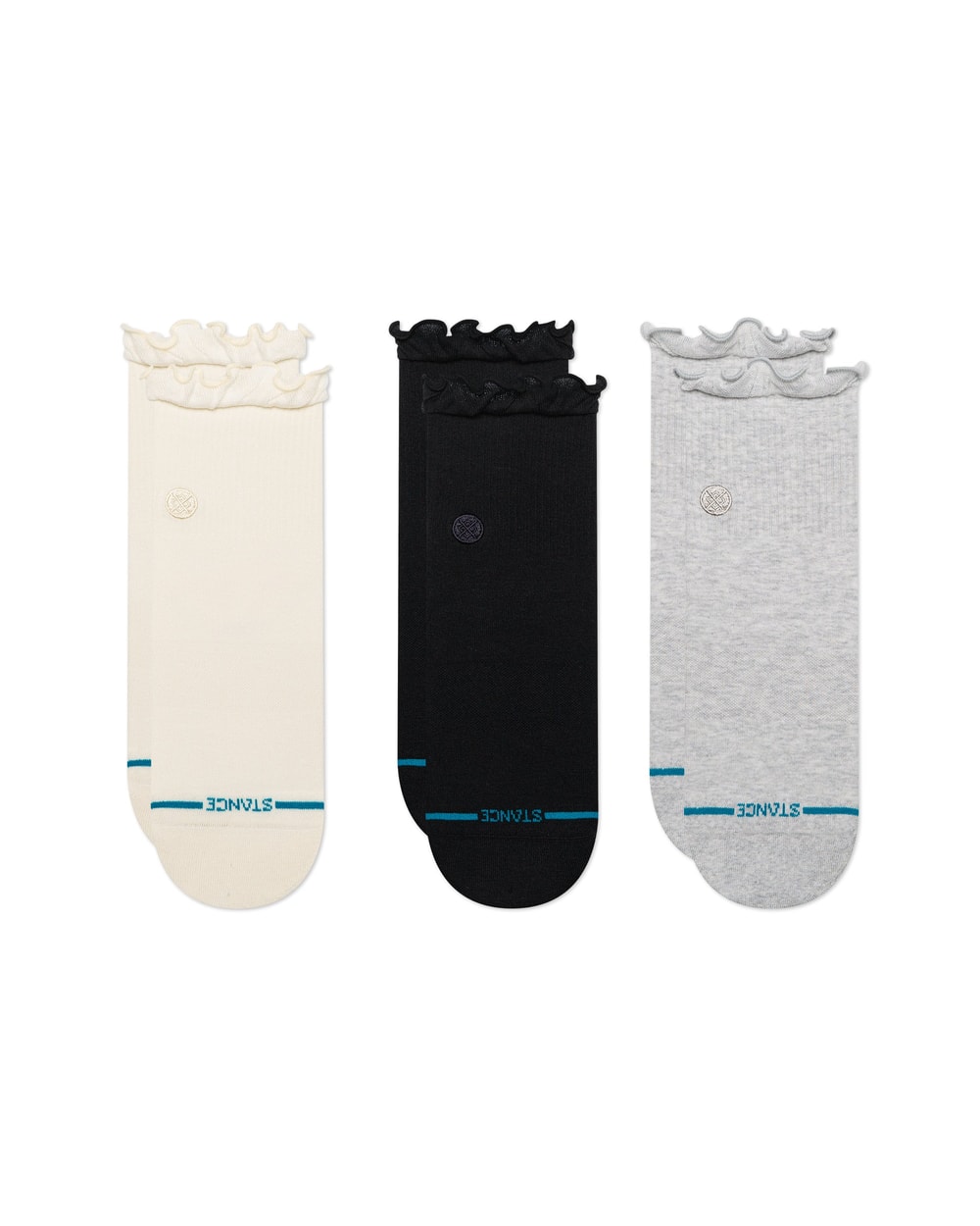 Stance Women's Ruffle Icon Quarter Socks 3 Pack