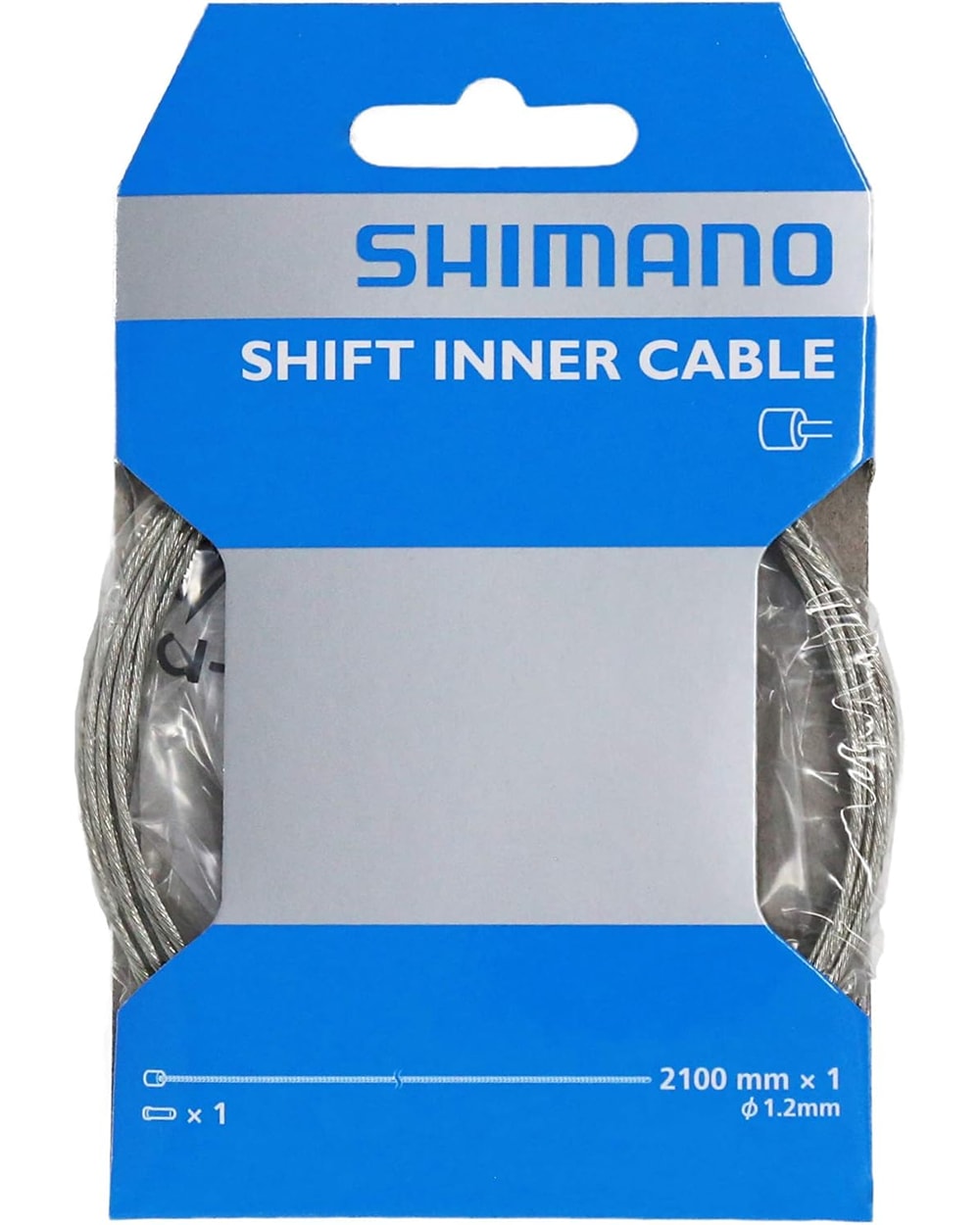 Standard Zinc-Coated Derailleur Cable Brake Shift Cable(1.2x2100-mm)