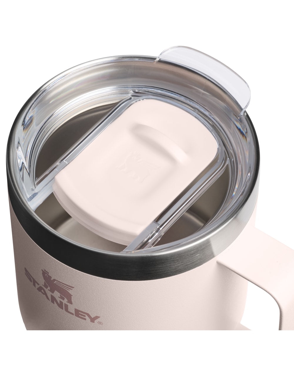 Stanley The Everyday Camp Mug 12oz - ROSE QUARTZ - lid detail