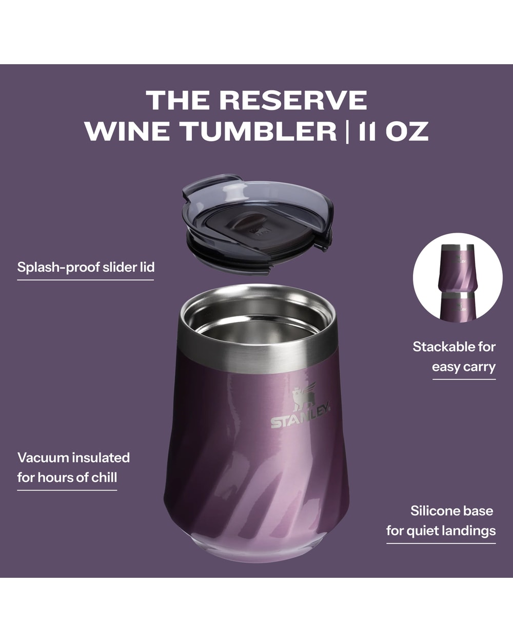 Stanley The Textured Reserve Wine Tumbler 11oz