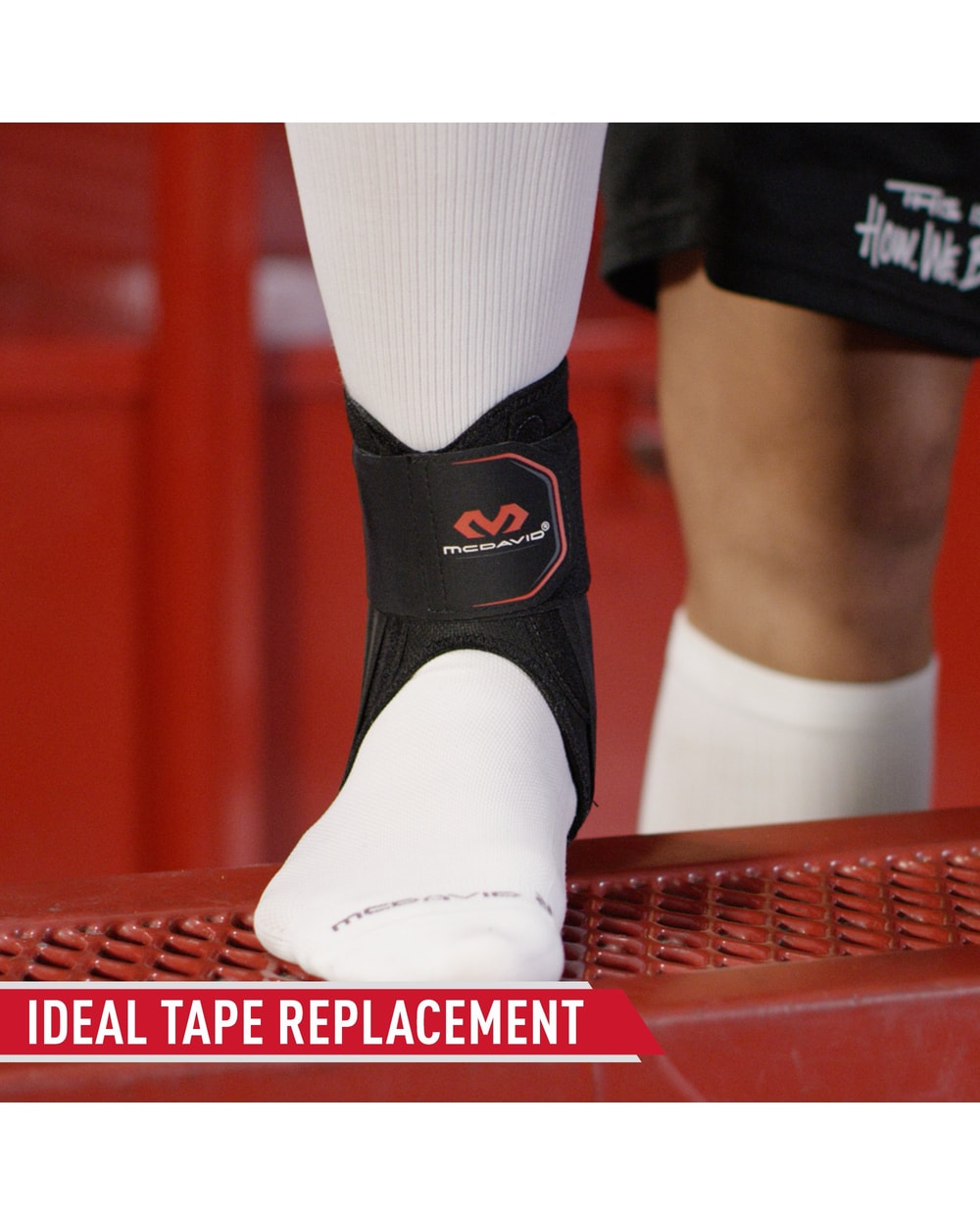 McDavid Stealth Cleat Ankle Brace with Minimal Coverage & Flex- Support Stays