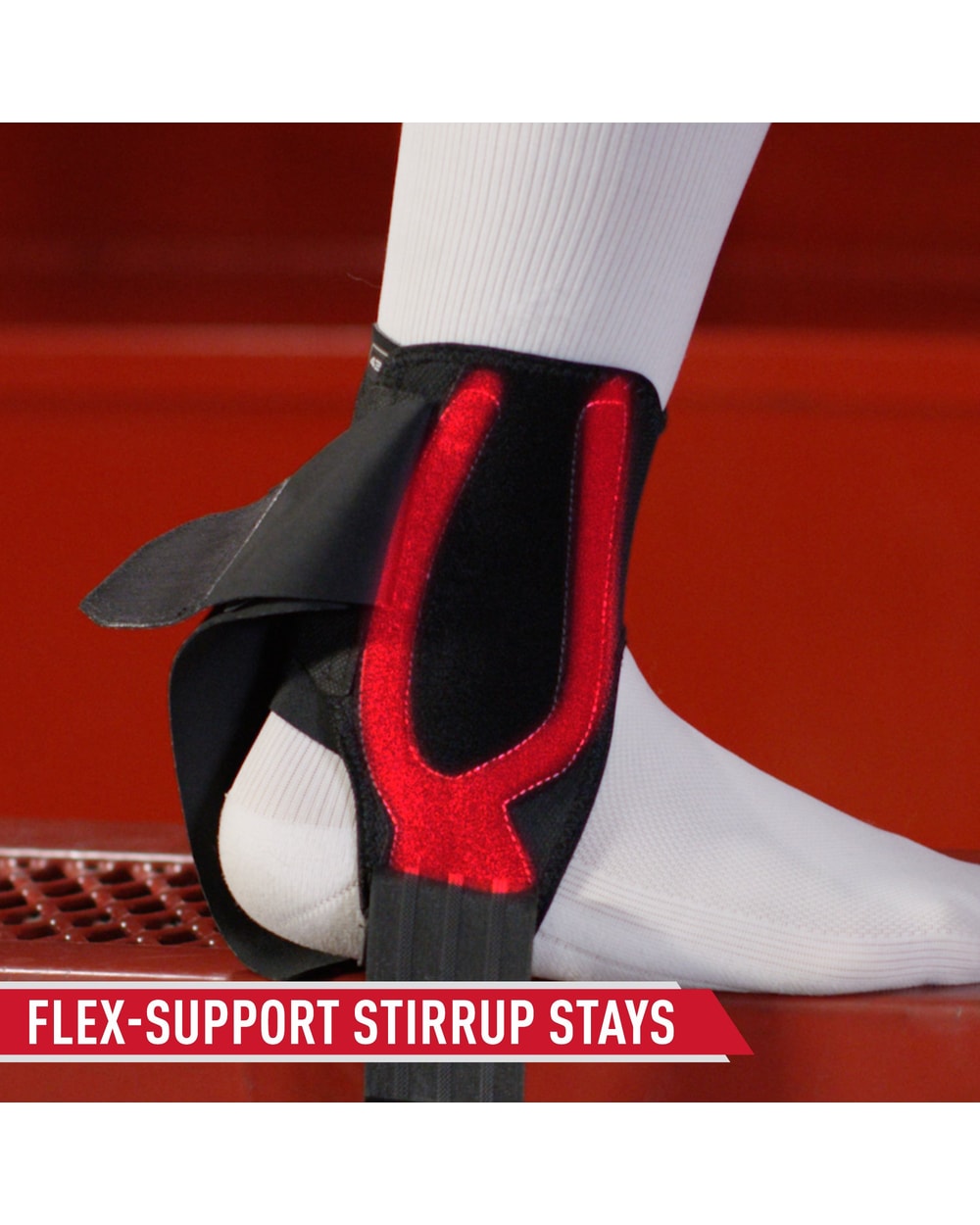 McDavid Stealth Cleat Ankle Brace with Minimal Coverage & Flex- Support Stays