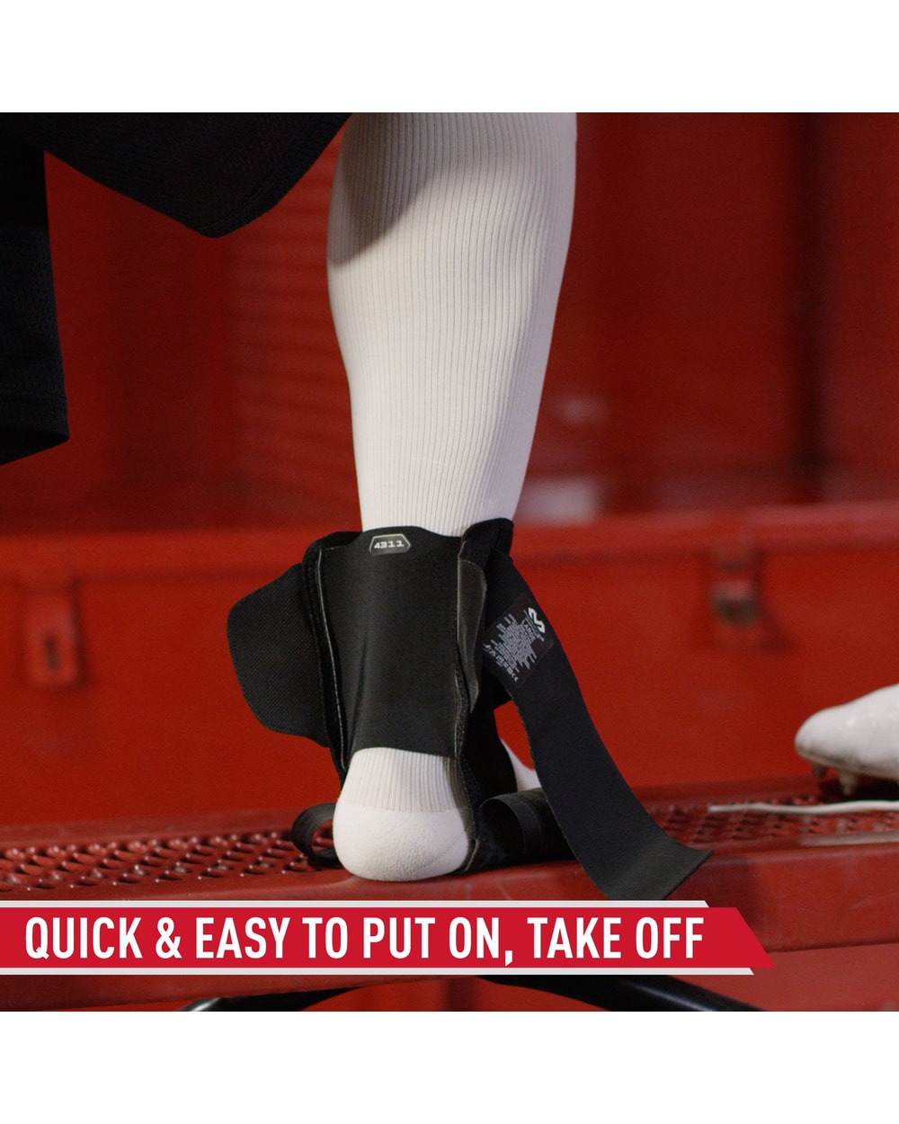 McDavid Stealth Cleat Ankle Brace with Minimal Coverage & Flex- Support Stays