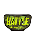 "Stencil Camo" Football Back Plate - GREEN CAMO