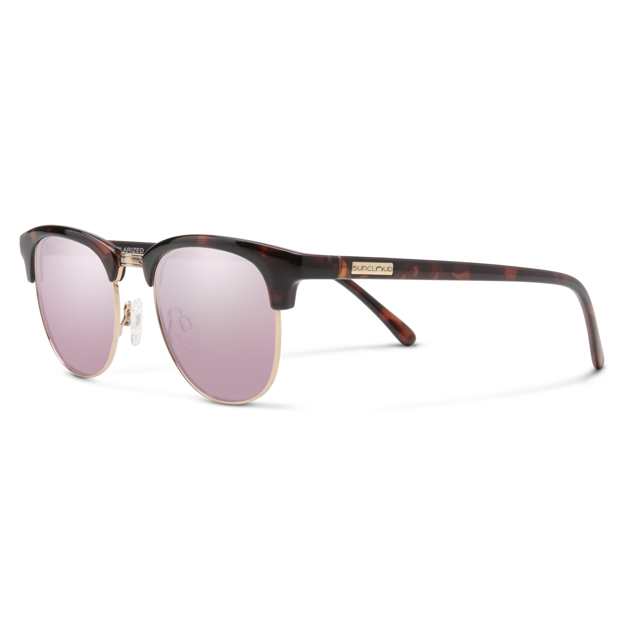 Suncloud Step Out Sunglasses - Tortoise/Polarized Pink Gold