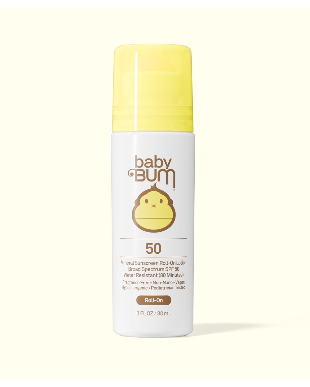 Sun Bum Baby Bum Mineral SPF 50 Roll-On Sunscreen, front