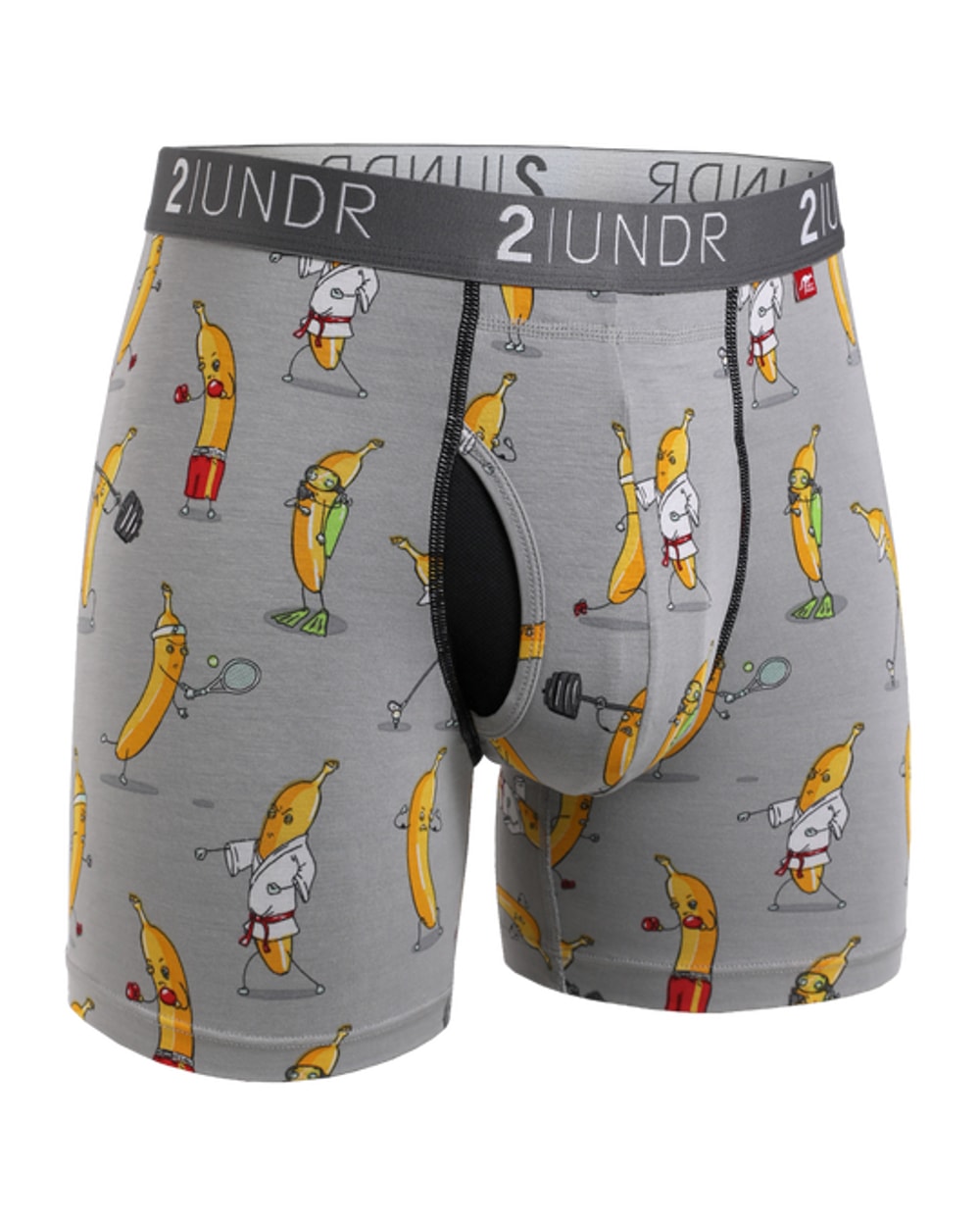 Swing Shift Boxer Brief- Banathlete Grey