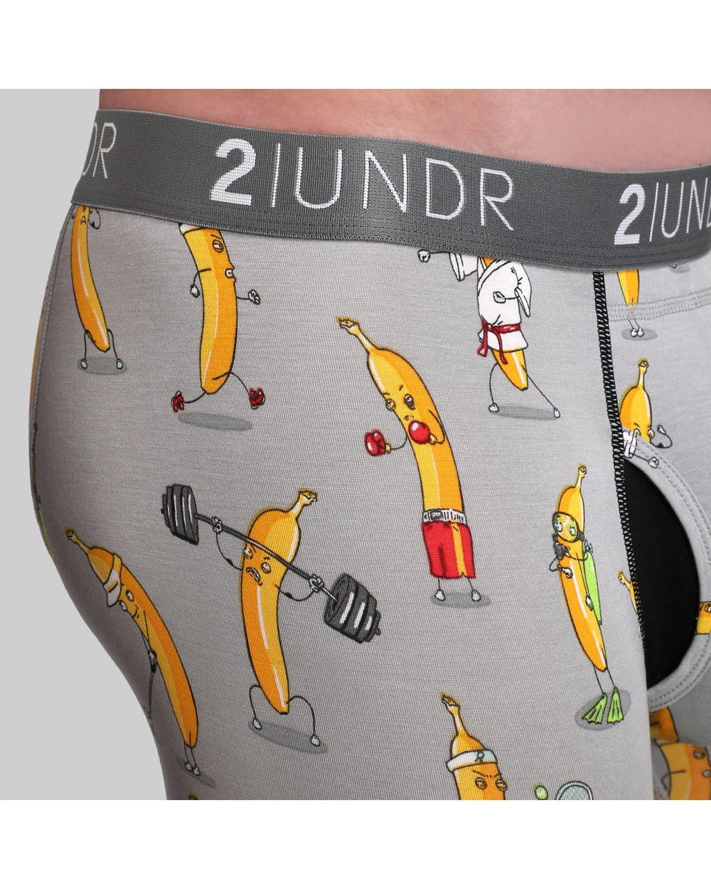 Swing Shift Boxer Brief- Banathlete Grey