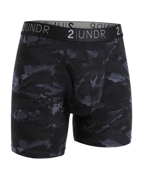2UNDR Swing Shift Boxer Brief - Black Storm