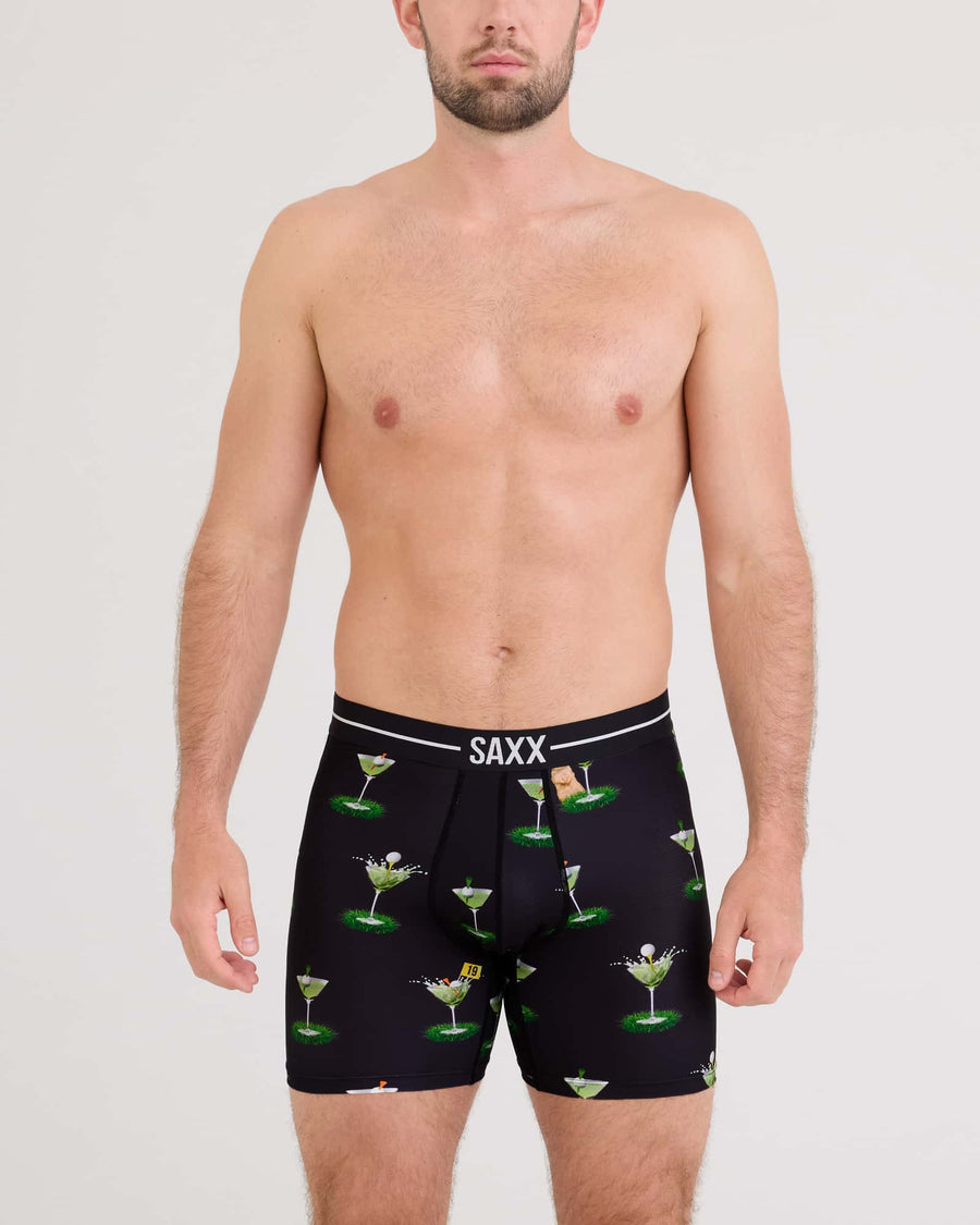 Saxx Volt Breathable Mesh Boxer Brief - My Handicap-Black