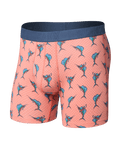 Saxx DropTemp Cooling Cotton Boxer Brief 6" - Big Catch-Desert Flower