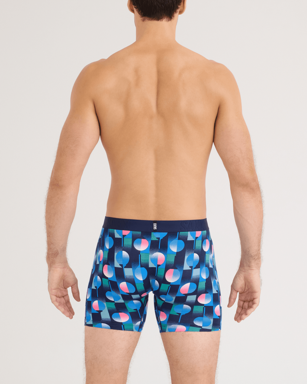 Saxx Droptemp Cooling Cotton Boxer Brief - Tee Up Maritime Blue detail