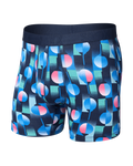 Saxx Droptemp Cooling Cotton Boxer Brief - Tee Up Maritime Blue