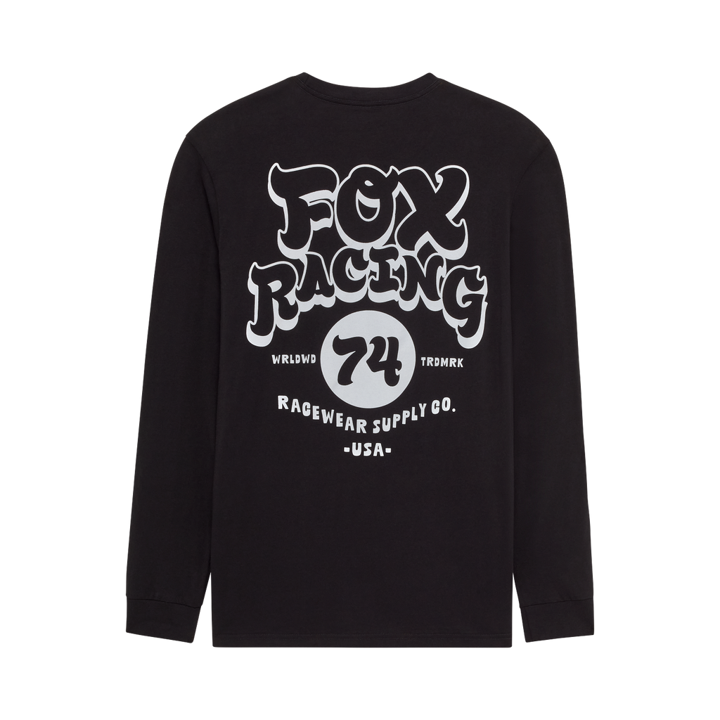 Fox Men's Racewear Long Sleeve Premium Tee - Black - Back