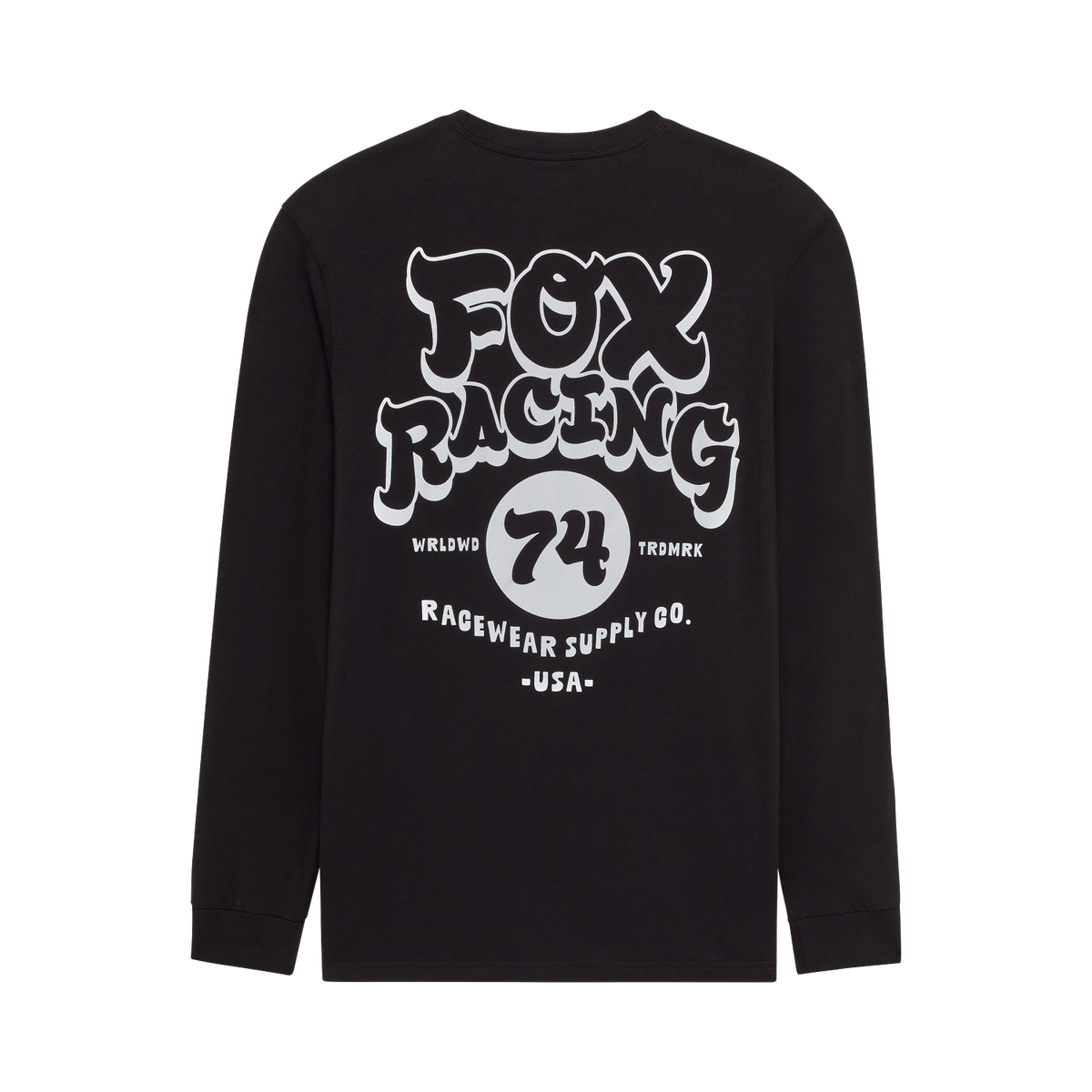 Fox Men's Racewear Long Sleeve Premium Tee - Black - Back