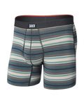 Saxx Vibe Xtra Boxer Brief Fly - Baja Stripe, front flat