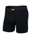Saxx Vibe Xtra Boxer Brief Fly - Black, front flat