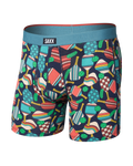 Saxx Vibe Xtra Boxer Brief Fly - Dillball Seascape, front flat
