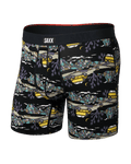 Saxx Vibe Xtra Soft Comfort Boxer Brief - Escape to Joshua-Black