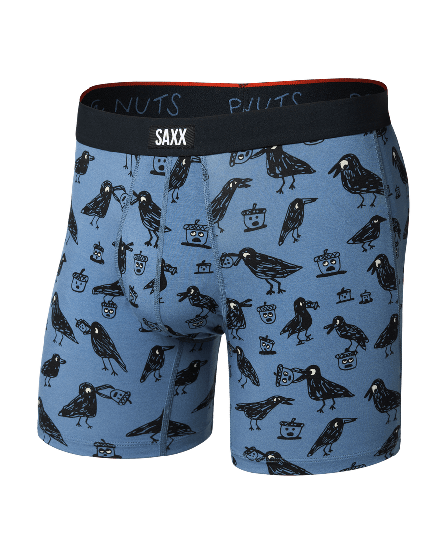 Saxx Vibe Xtra Soft Comfort Boxer Brief - Protect The Nuts-Blue Horizon