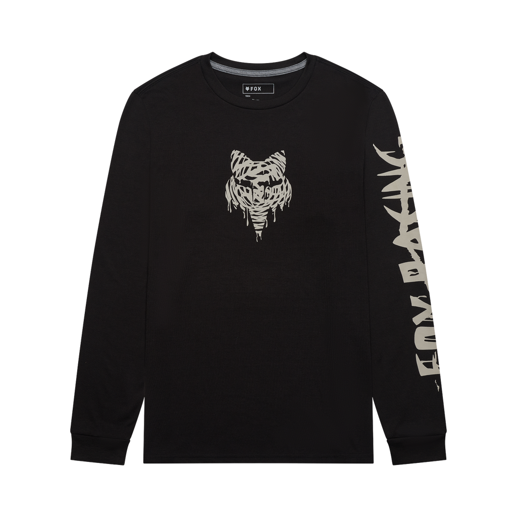 Fox Men's Roughcut Dri-Release Midweight Long Sleeve T-Shirt - Black