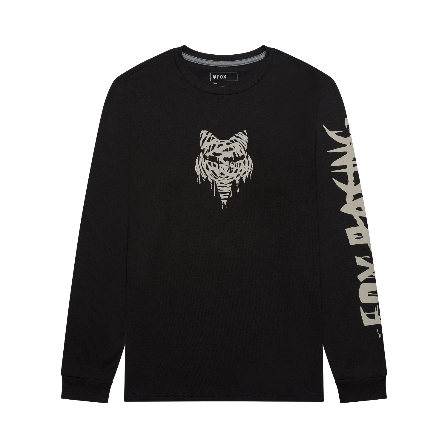 Fox Men's Roughcut Dri-Release Midweight Long Sleeve T-Shirt - Black